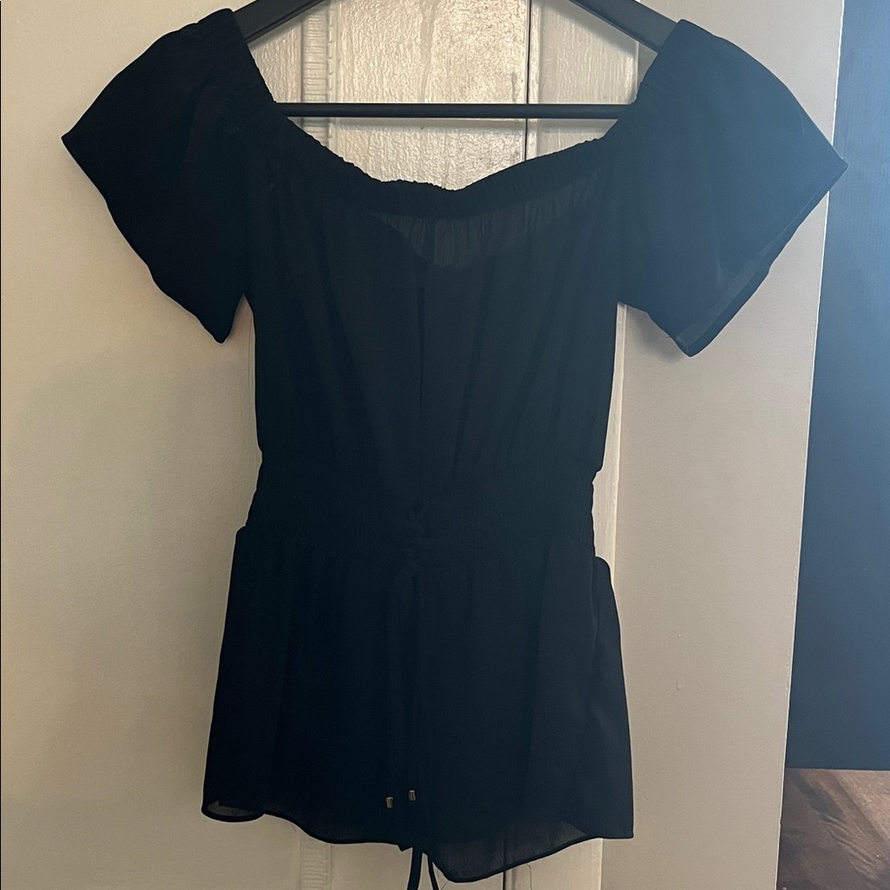 Guess Black sheer  Top